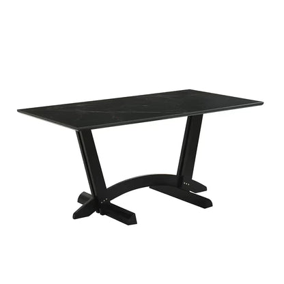 Hamilton ONYX Black Dining Table + 6 Chair Set - Pay On Delivery $750.00