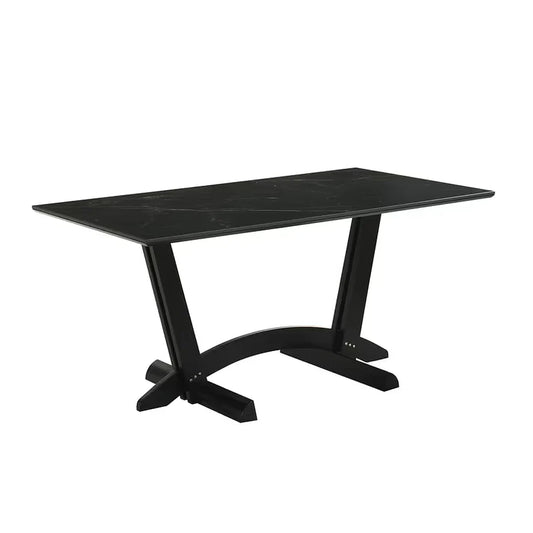 Hamilton ONYX Black Dining Table + 6 Chair Set - Pay On Delivery $750.00