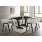 Hamilton ONYX Black Dining Table + 6 Chair Set - Pay On Delivery $750.00