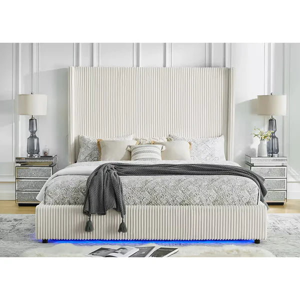 B300 Belinda (White) 6FT KING Platform Bed - Pay On Delivery $490.00
