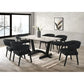 Hamilton ONYX White / Black Dining + 6 Chair Set - Pay On Delivery $750.00