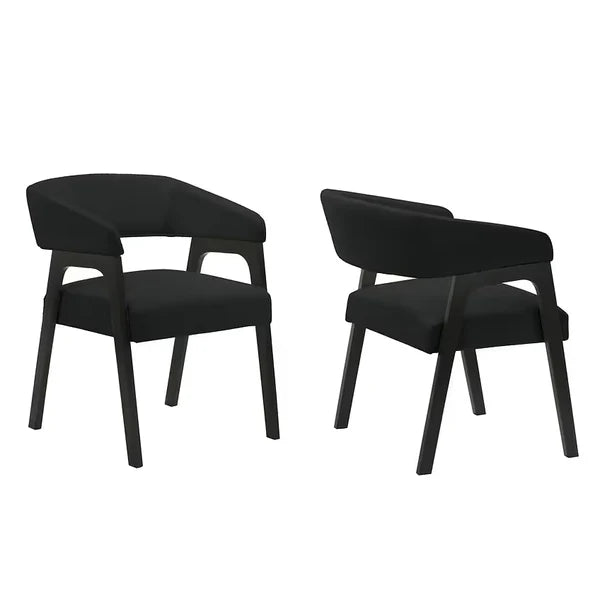 Hamilton ONYX White / Black Dining + 6 Chair Set - Pay On Delivery $750.00