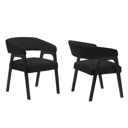 Hamilton ONYX White / Black Dining + 6 Chair Set - Pay On Delivery $750.00