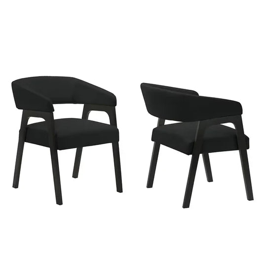 Hamilton ONYX White / Black Dining + 6 Chair Set - Pay On Delivery $750.00