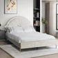 Flora Beige Platform Bed Queen
