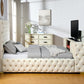 Future Beige KIng  Platform Bed