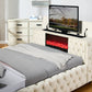 Future Beige KIng  Platform Bed