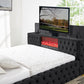 Future King Black Platform Bed