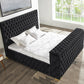 Future King Black Platform Bed