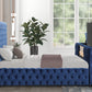 Future Blue Queen Platform Bed