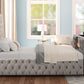 Future Gray King Platform Bed