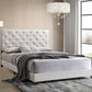 HH20188 - White Queen Platform Bed Frame - Pay On Delivery $230.00