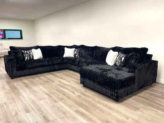 9900 Black - 4PC Oversized Sectional - Pay On Delivery $1,630.00