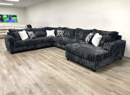 9900 Charcoal - 4PC Oversized Sectional - Pay On Delivery $1,630.00