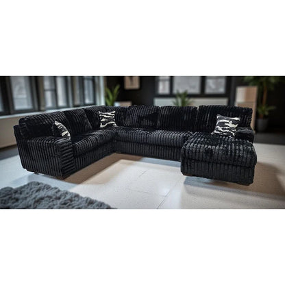 S319 Austin Black Sectional - Pay On Delivery $1,270.00
