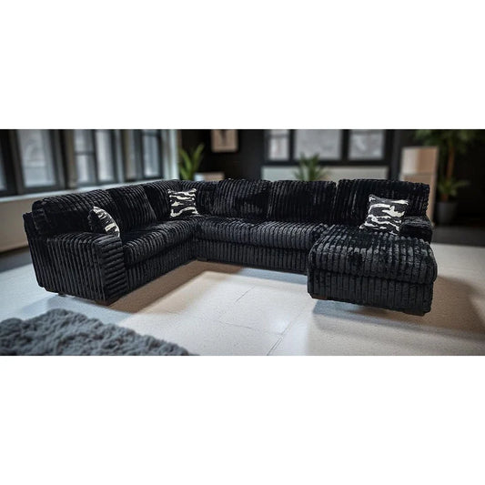 S319 Austin Black Sectional - Pay On Delivery $1,270.00
