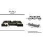 Sicilya Sectional (Grey) - Pay On Delivery $1,430.00