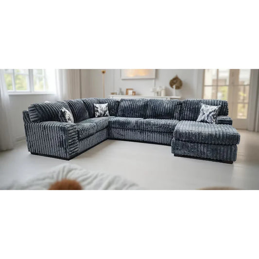 S319 Austin Charcoal Sectional - Pay On Delivery $1,270.00