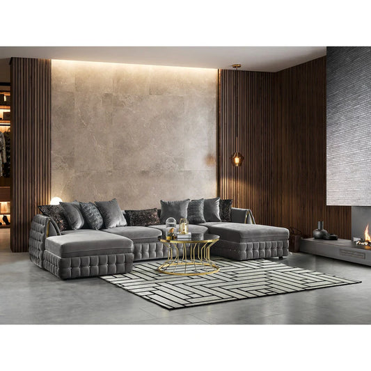 Sicilya Sectional (Grey) - Pay On Delivery $1,430.00