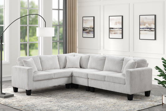 Logan Beige - Reversible Sectional - Pay On Delivery $670.00