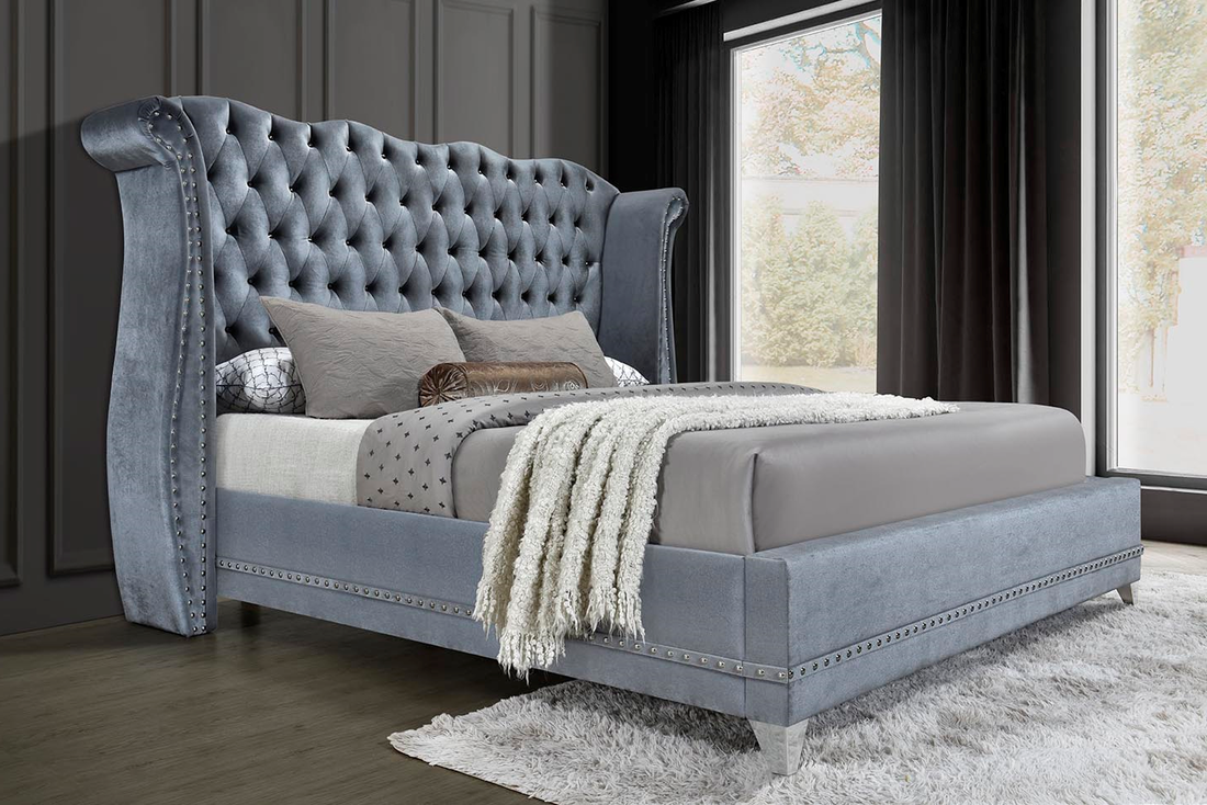 Luxor Grey Queen Platform Bed - Pay On Delivery $520.00