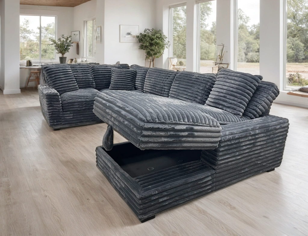Alisson Grey Sectional - Pay On Delivery $1,090