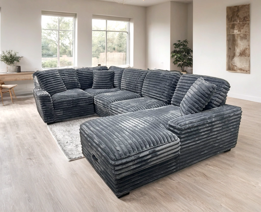 Alisson Grey Sectional - Pay On Delivery $1,090