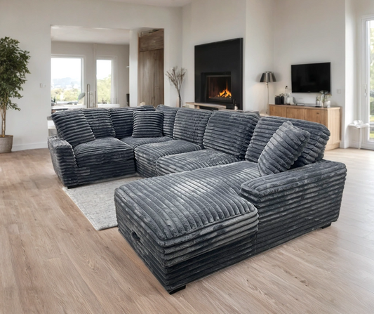 Alisson Grey Sectional - Pay On Delivery $1,090
