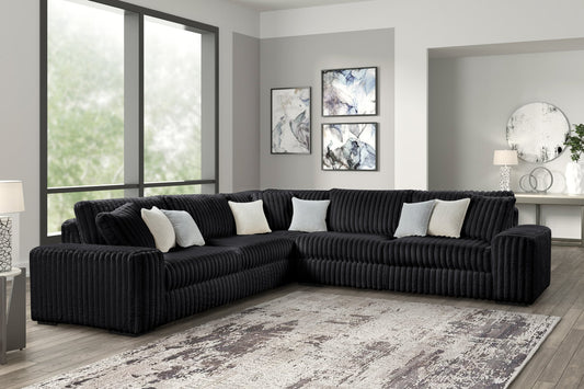 MARSHMALLOW Black OVERSIZED Sectional - Pay On Delivery $1,330.00