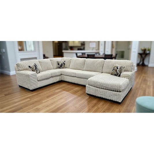 S319 Austin Ivory Sectional - Pay On Delivery $1,270.00