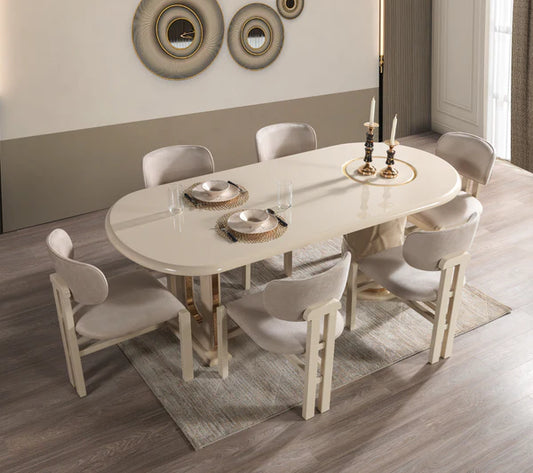 Helena Ivory 7-Piece Dining Set - Pay On Delivery $1,790.00