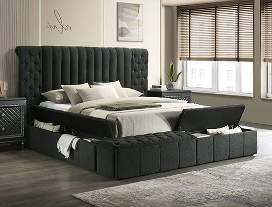 5201CL- DANBURY CHARCOAL BED Queen - Pay On Delivery $690.00