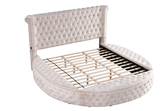 Penthouse2 Beige with USB Platform Bed King - Pay On Delivery $890.00
