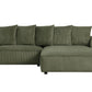 Romeo Olive Sectional - Pay On Delivery $840.00