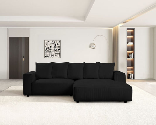 Romeo Black Sectional - Pay On Delivery $840.00