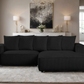 Romeo Black Sectional - Pay On Delivery $840.00