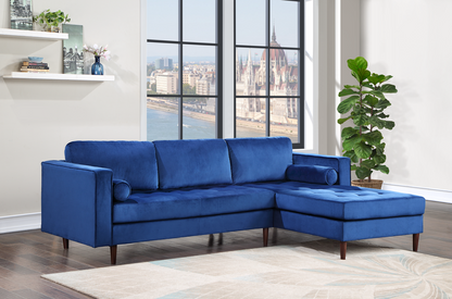 Roxy Blue Sectional - Pay On Delivery $610.00