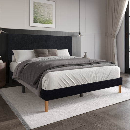 HH205 - Black King Platform Bed Frame - Pay On Delivery $240.00