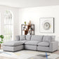 SKY Gray Linen Modular Sectional
