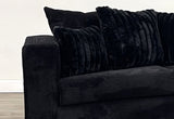 411 - Black Double Chaise Sectional - Pay On Delivery $1,070.00