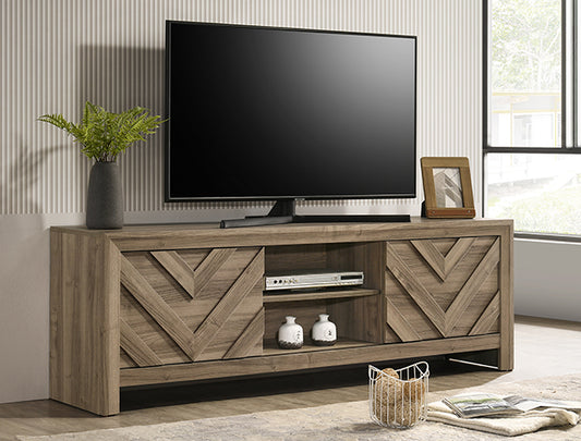 B9332-9 VALOR TV STAND-LIGHT BROWN - Pay On Delivery $350.00