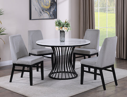 2201LG-5P HADLEY DINING GROUP LIGHT GREY - Pay On Delivery $635.00