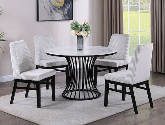 2201-5P HADLEY DOVE GREY DINING - Pay On Delivery $635.00