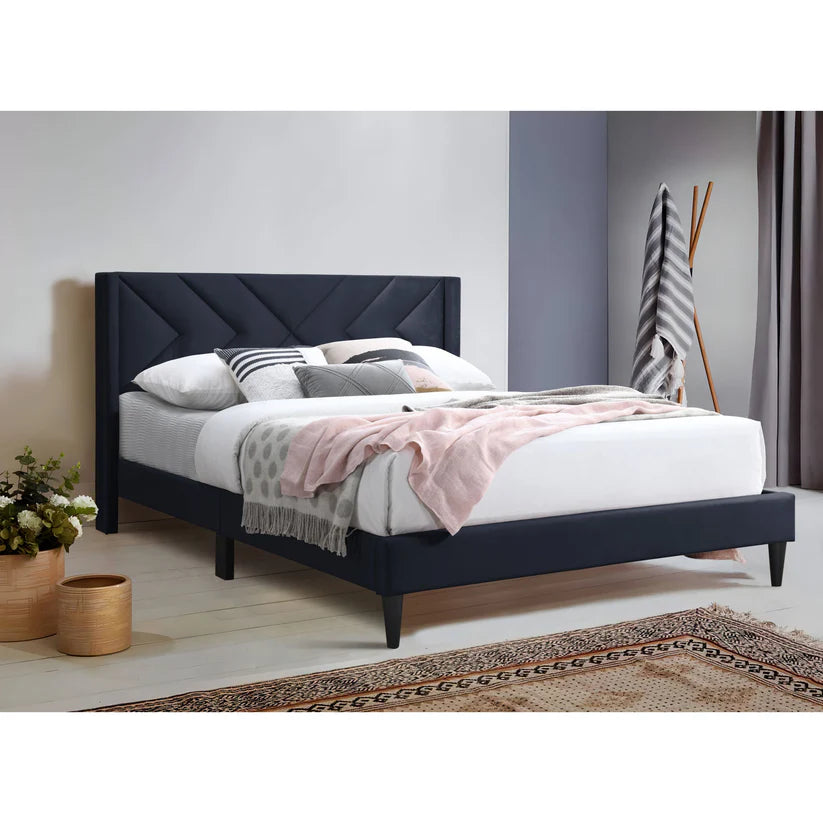 B8350 Dona (Black) King Platform Bed Frame - Pay On Delivery $250.00