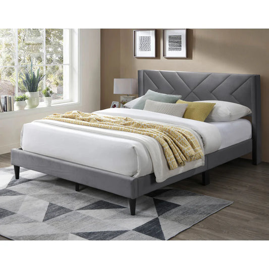 B8351 Dona (Charcoal) King Platform Bed Frame - Pay On Delivery $250.00