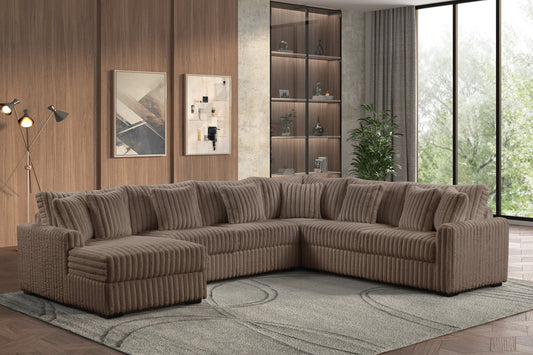 Solana Chocolate Sectional - Pay On Delivery $1,320.00