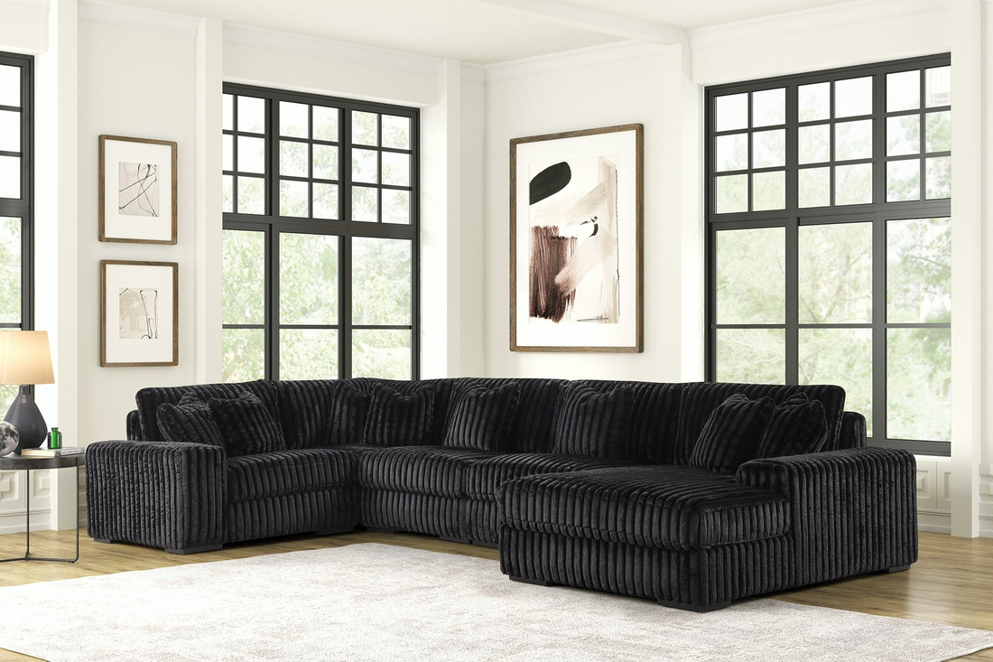 SEASONS2 BLACK 5PC Sectional - Pay On Delivery $1,700.00