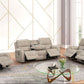 Titan1002-Stone OVERSIZED 3pc Reclining Set