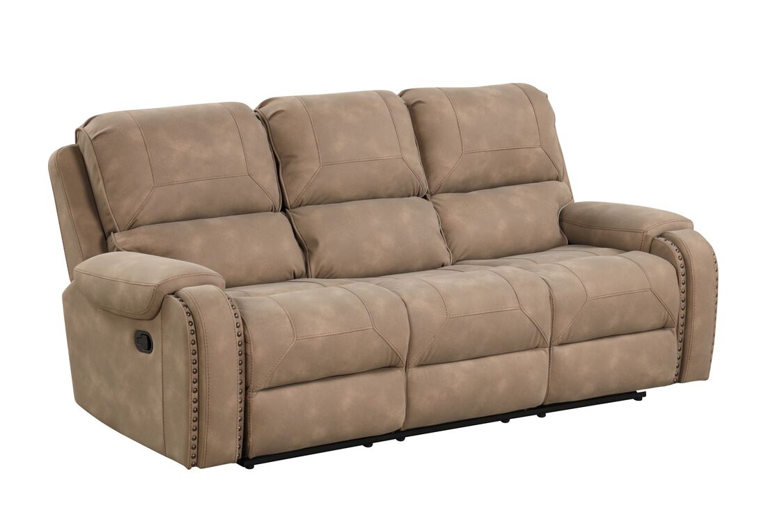 Titan1001-Latte OVERSIZED 3pc Reclining Se