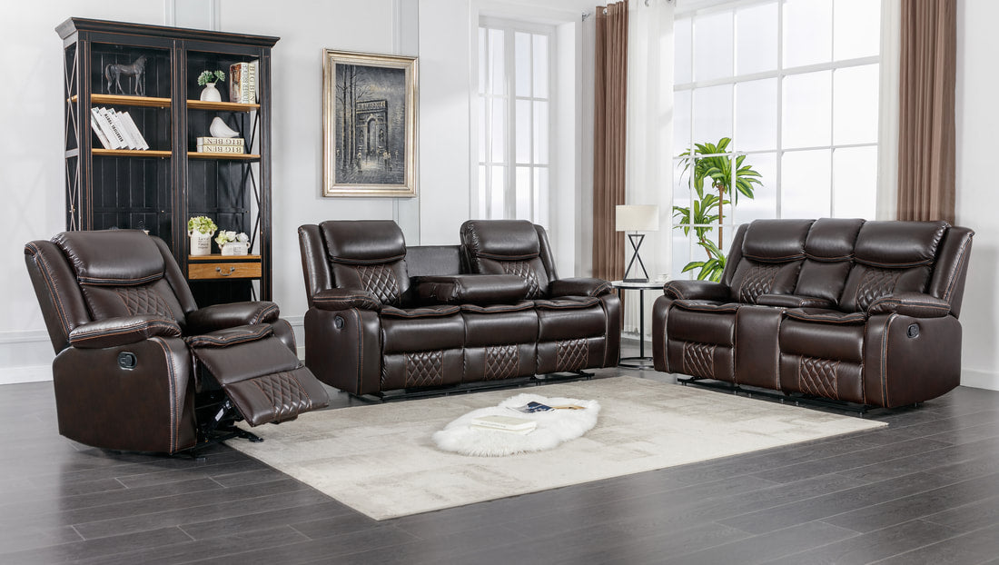 Weston Espresso - 3PC Reclining Living Room